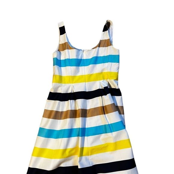 Nine W. sleeveless striped A- Line dress Sz 6 - Picture 5 of 5